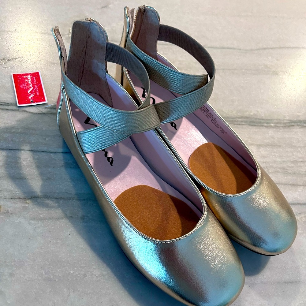 Nina Marissa Platino Metallic Girl’s Shoe - Y4